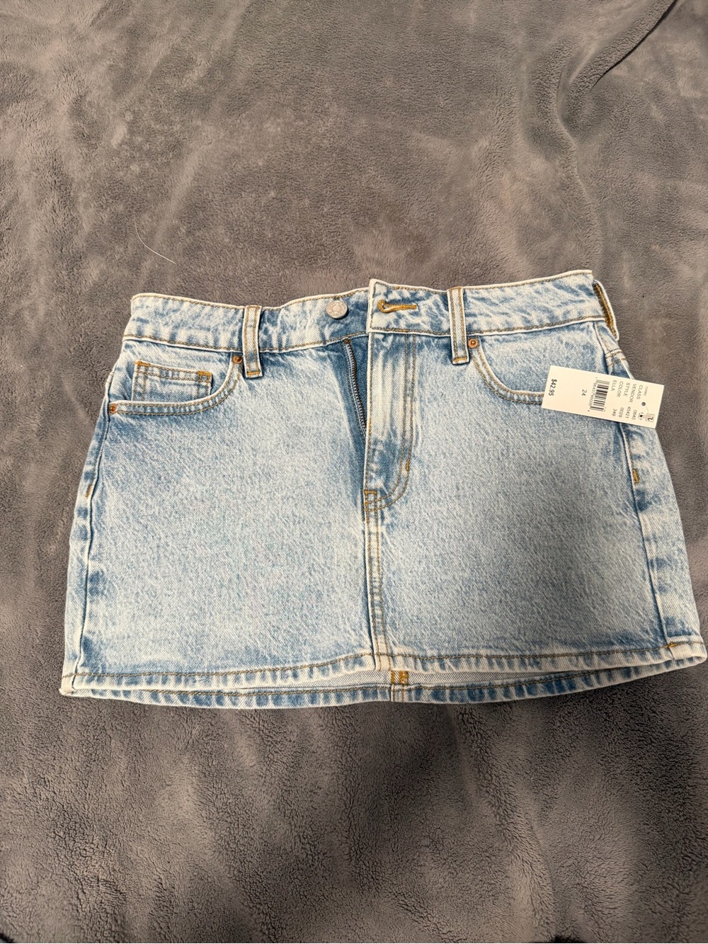 PacSun Light Blue Denim Mini Skirt